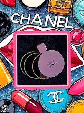 CHANEL Pink Chance Compact Mirror Stack